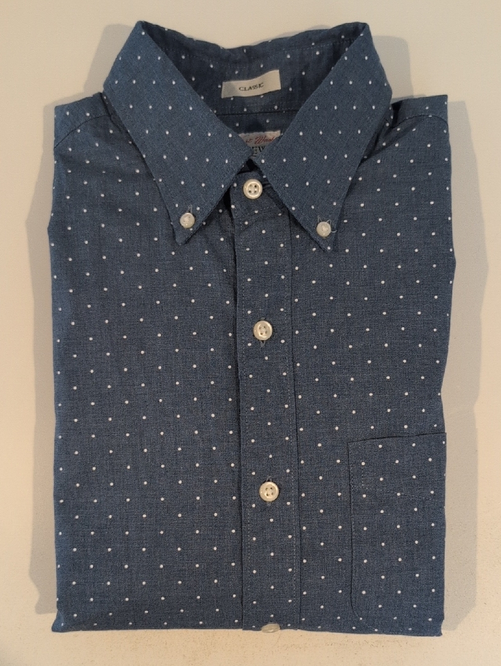 J. Crew Men's Small Secret Wash Classic Fit Long Sleeve Shirt Style #BN126 - Picture 7 of 13